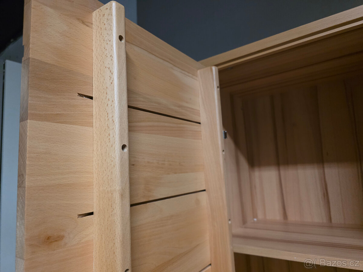 Nová obývací stěna masiv buk světle hnědá - 4