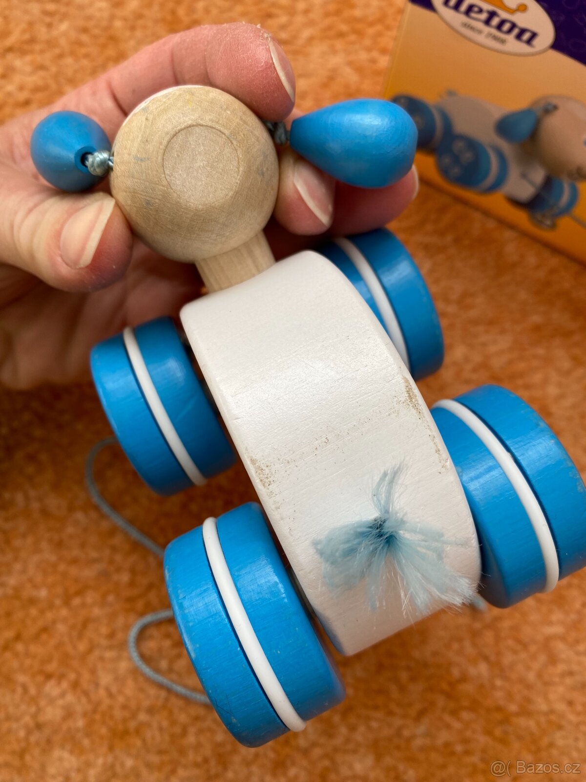 Tahací dřevěné hračky, vláček - 4