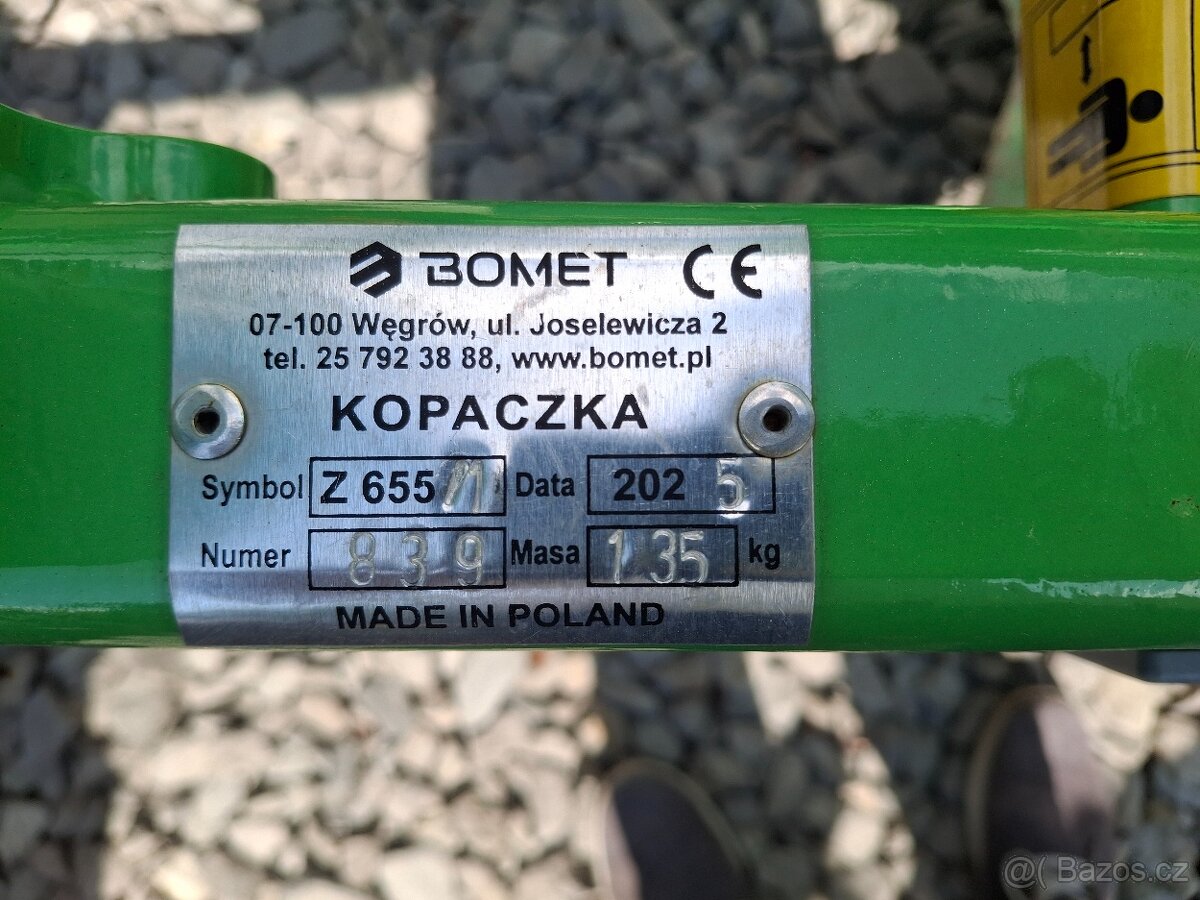 Prodám jednořádkový vyurávač brambor Bomet ukázkový - 4