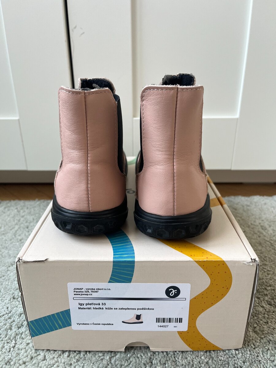 Dětské barefoot zimní boty Jonap, vel. 33 - NOVÉ - 4