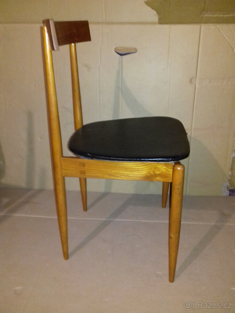 Alan Fuchs,Židle , ULUV,1964,jilmové dřevo,4KS SET - 4