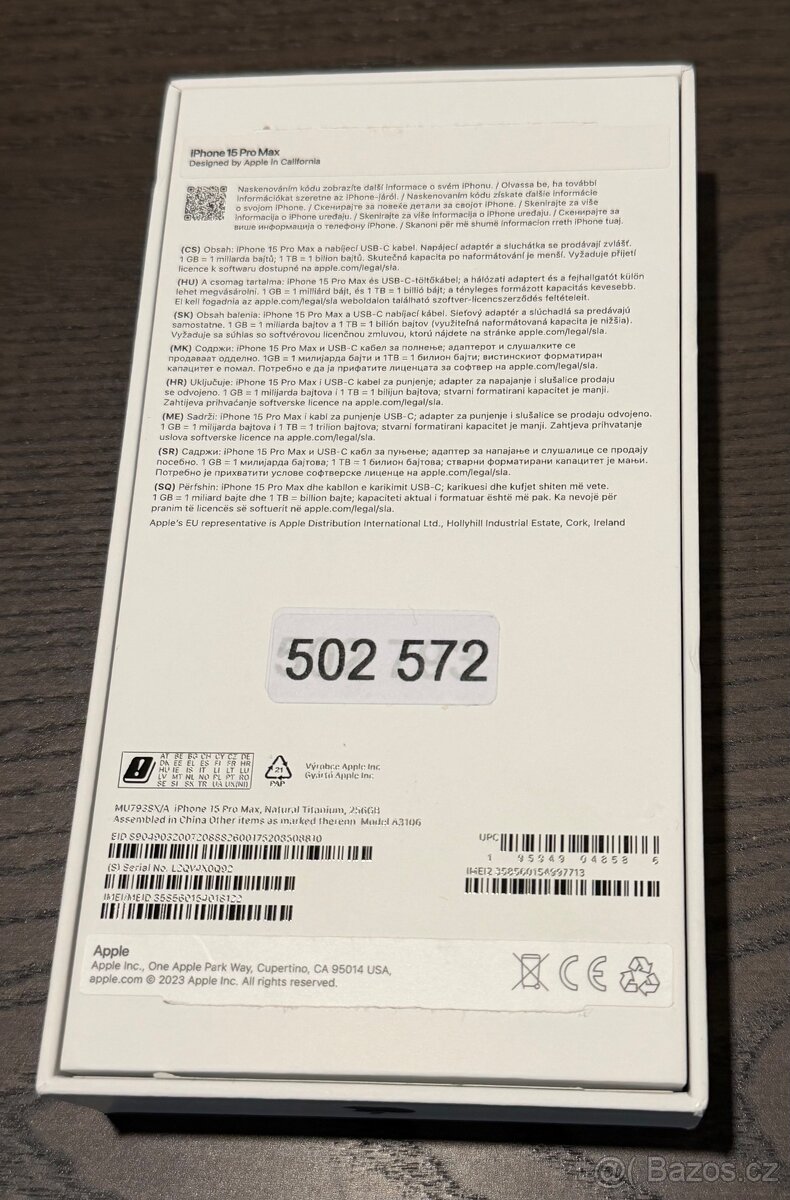 Krabička - iPhone 15 Pro Max - 4