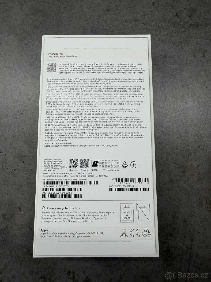 Apple IPhone 16Pro 128GB , černý titan - 4