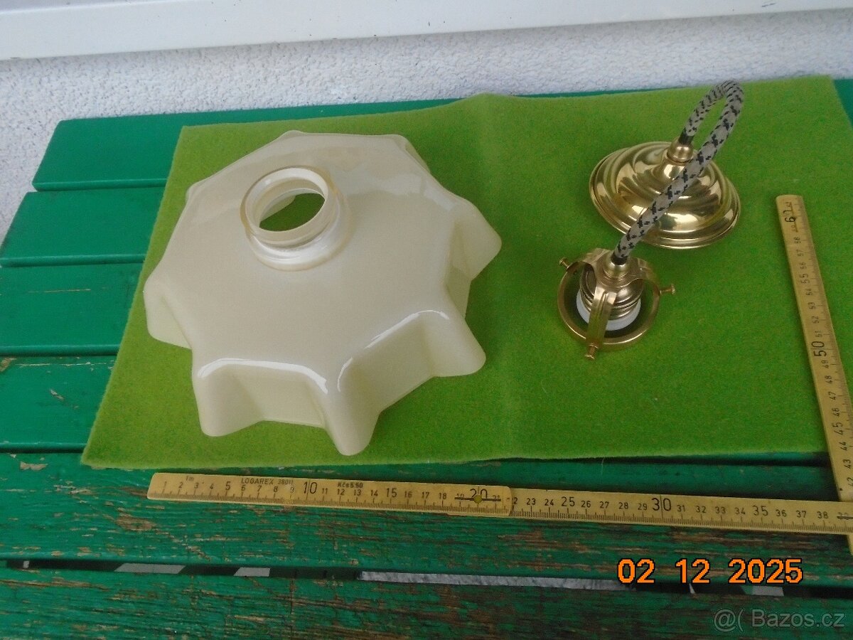 Mosazný stropní lustr "Ivanka" - 4