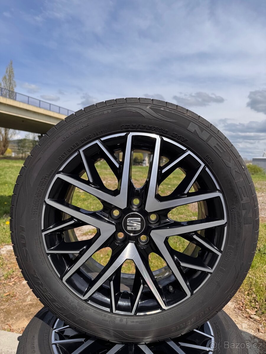 Alu kola 5x100 jako nové (SEAT, ŠKODA,VW) SLEVA - 4