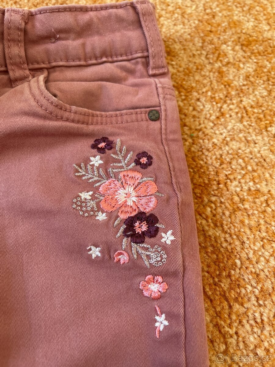 Dívčí zateplené kalhoty 122 - 4