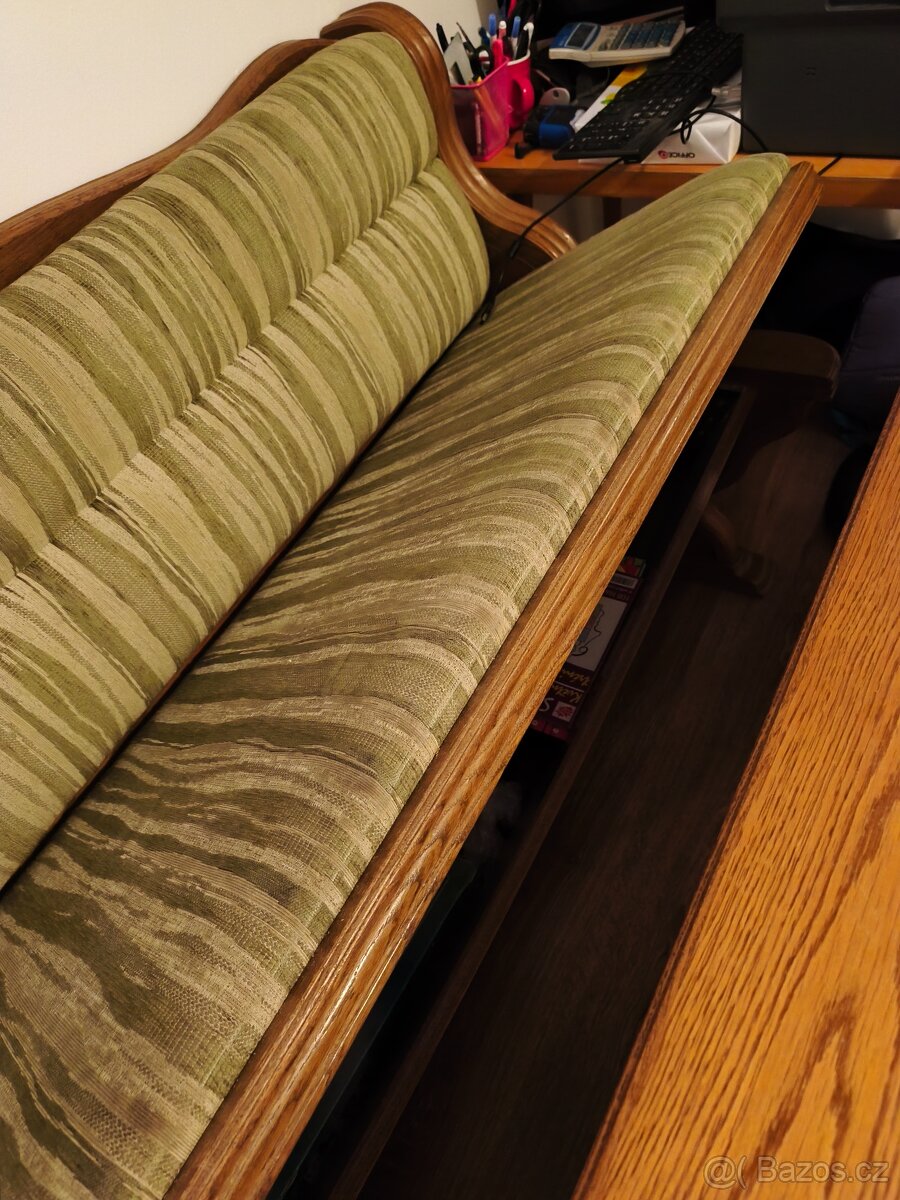 rohová rustikální kuchyňská sedačka - 4