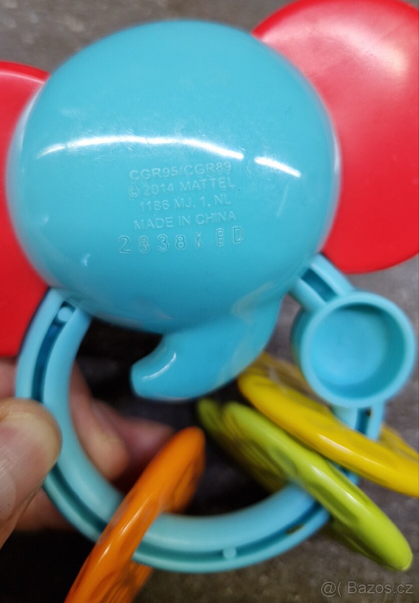 Chrastítko Fisher-Price, měkké kostky, knížka do vody - 4