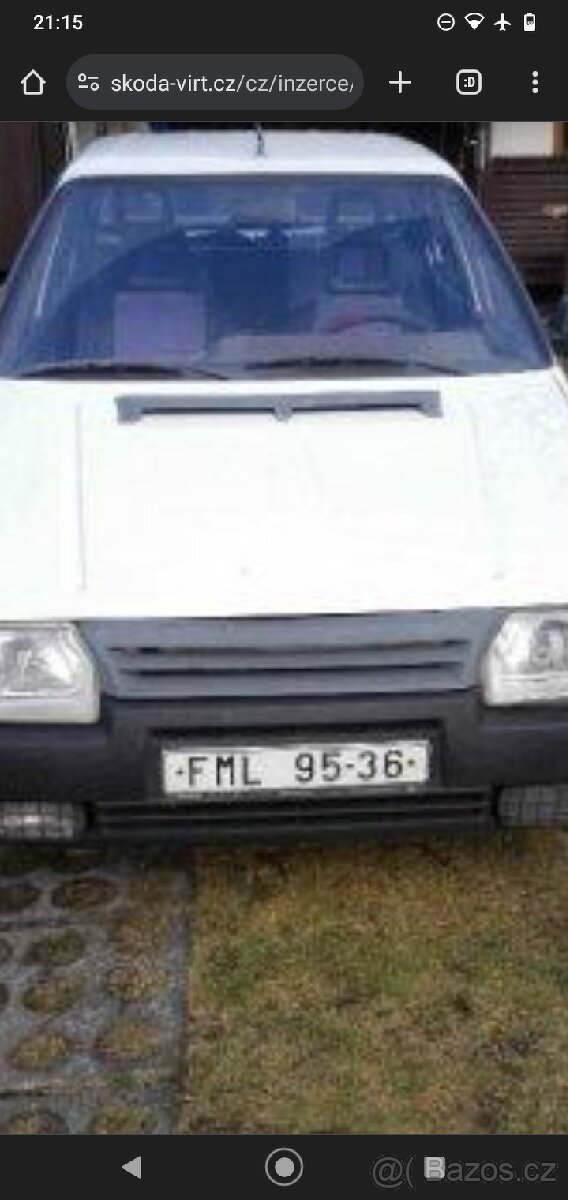 Škoda favorit forman pickup přední maska - 4