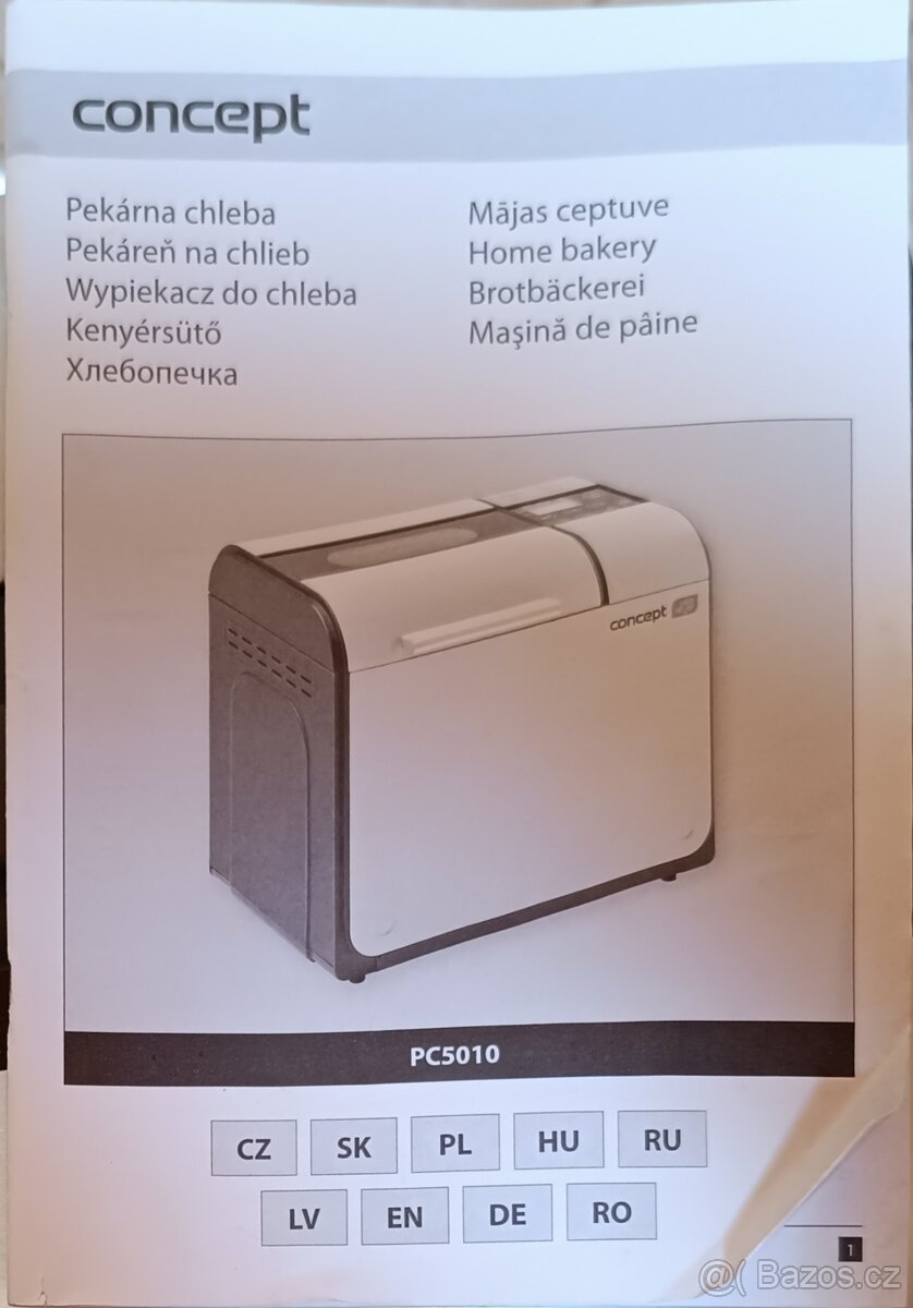Pekárna chleba Concept PS 5010 - 4