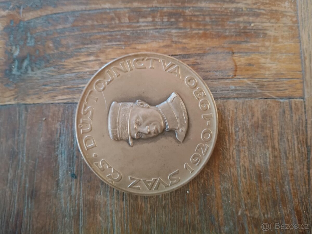 Pamětní bronzová medaile M. R. Štefánik 1920–1930 – Štefánik - 4