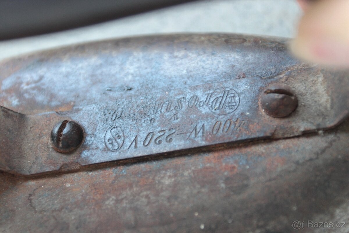 Retro elektrická žehlička - Prošvic - 4