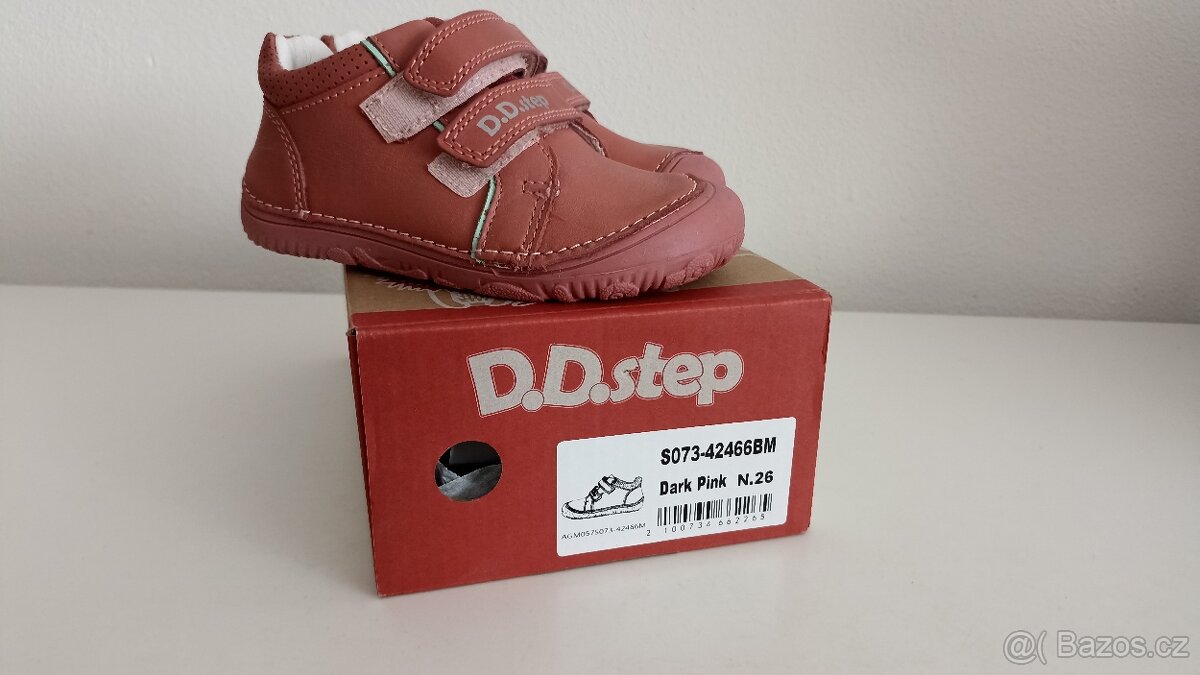 Celokožené dětské boty D.D.step - 26 - 4