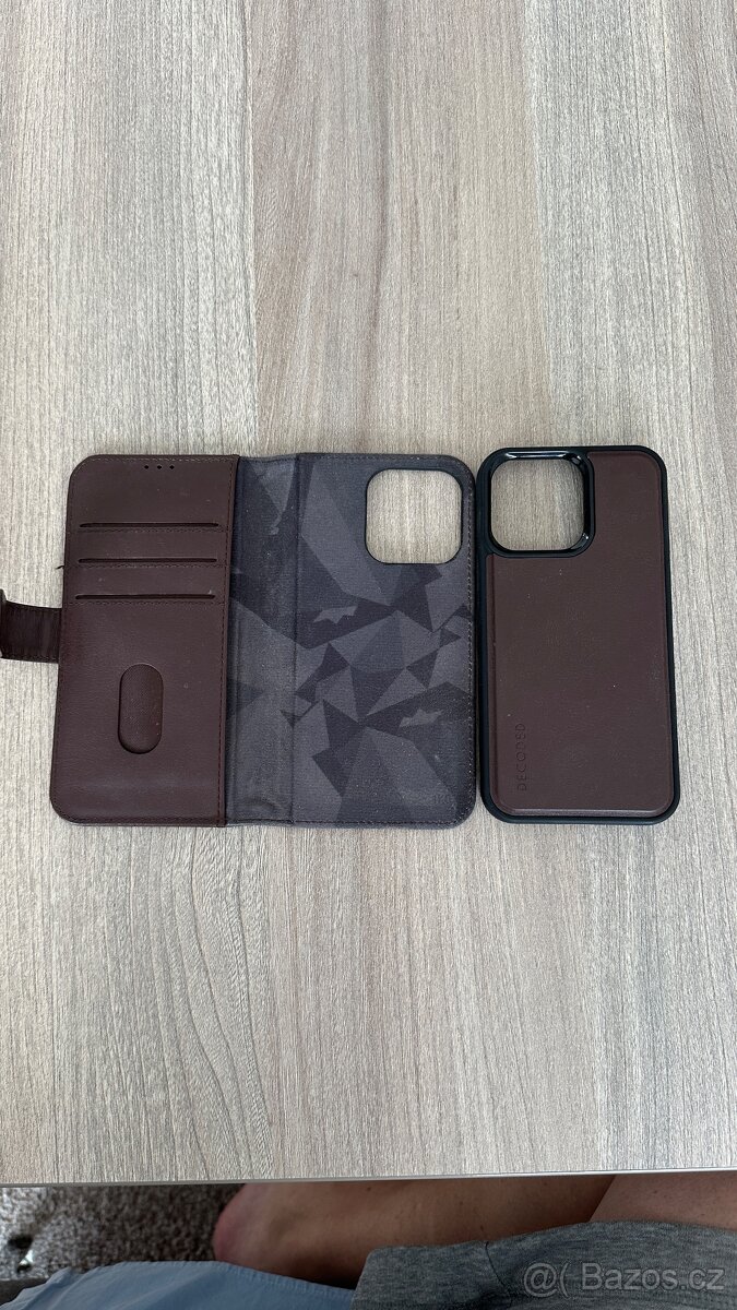 Kryt Kožený Decoded 2v 1 na iPhone 14 pro - 4