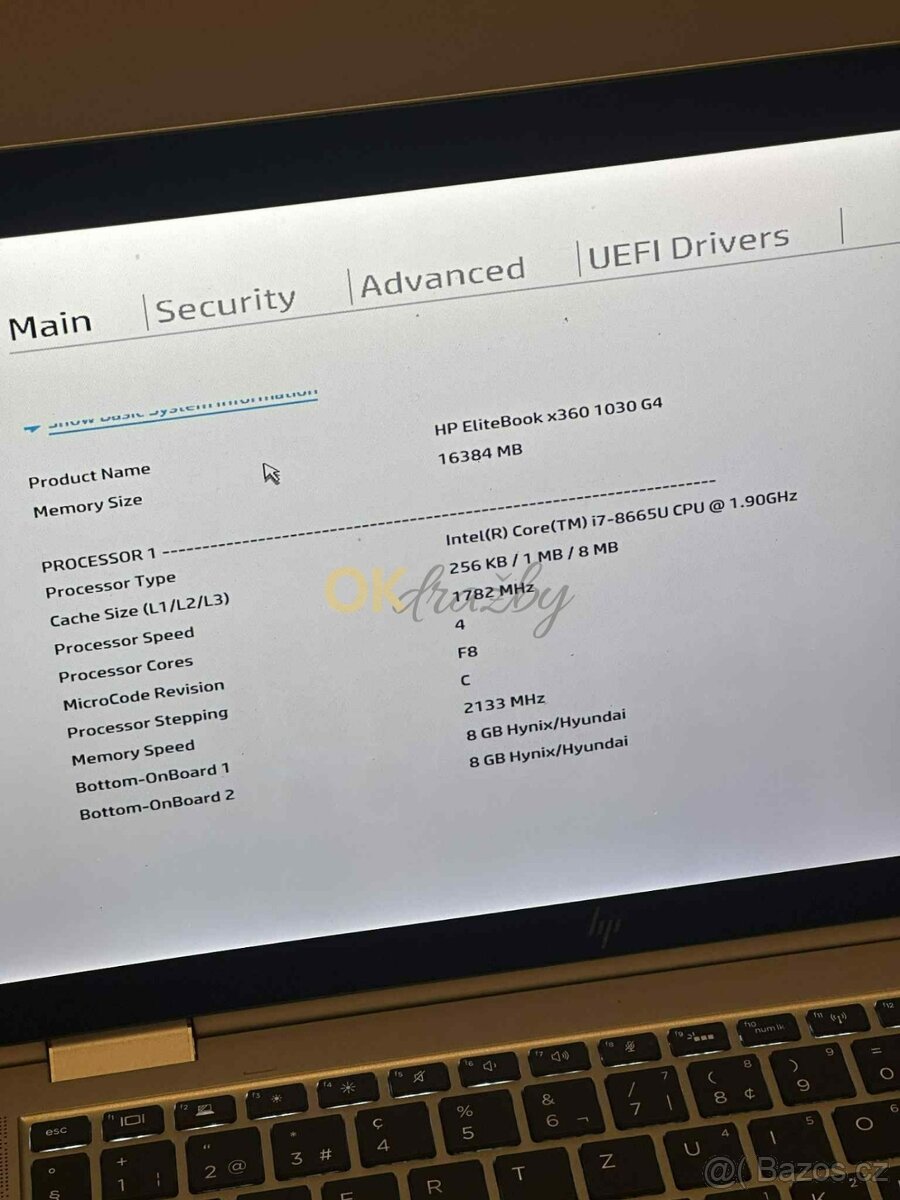 HP EliteBook x360 1030 G4, i7 8665U CPU - 4