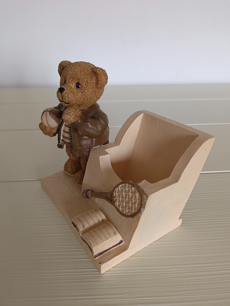 Keramický stojánek s medvídkem - 4