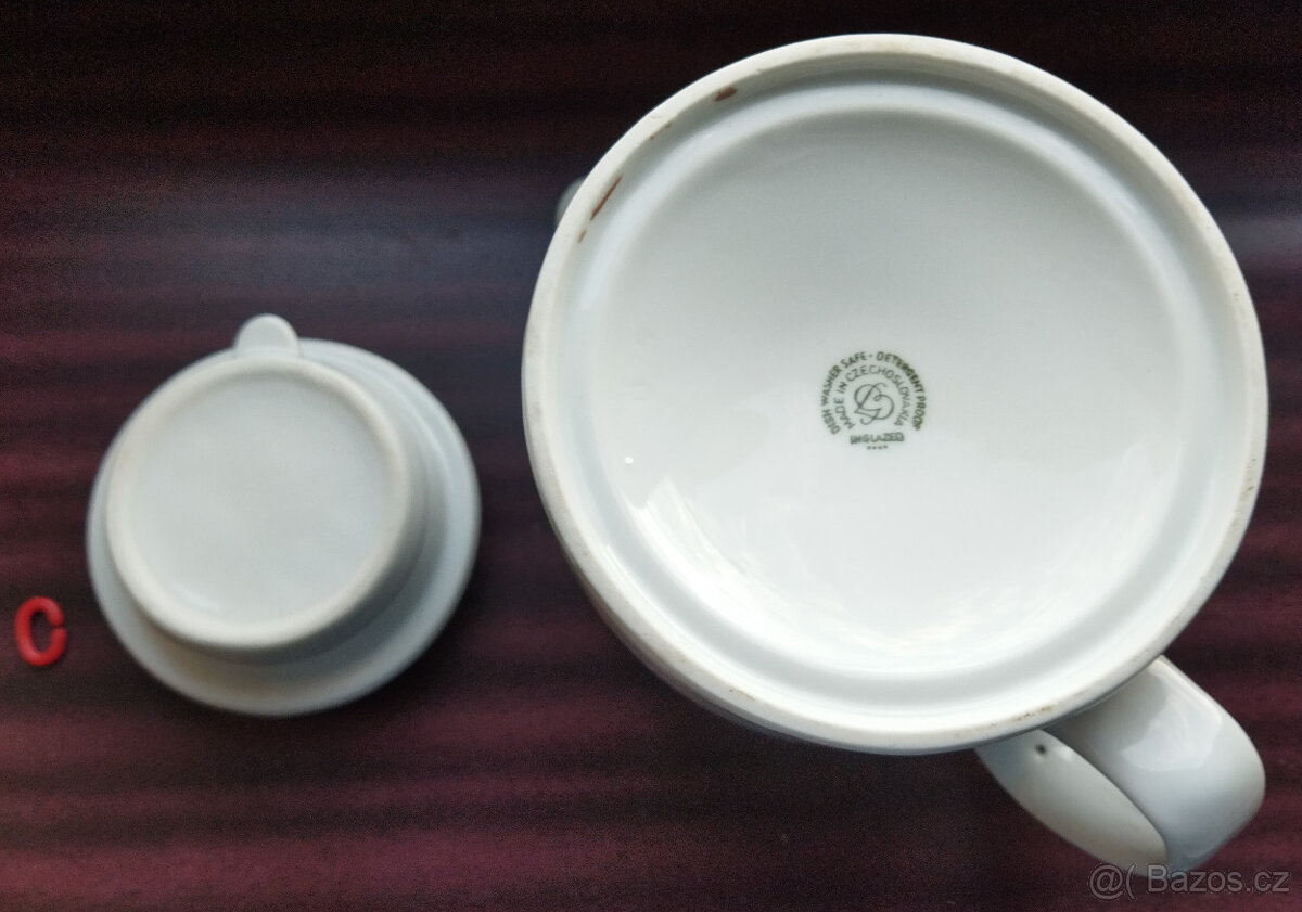 Stará gastro konvice, zn. G. Benedikt 1882, Dvory u KV - 4