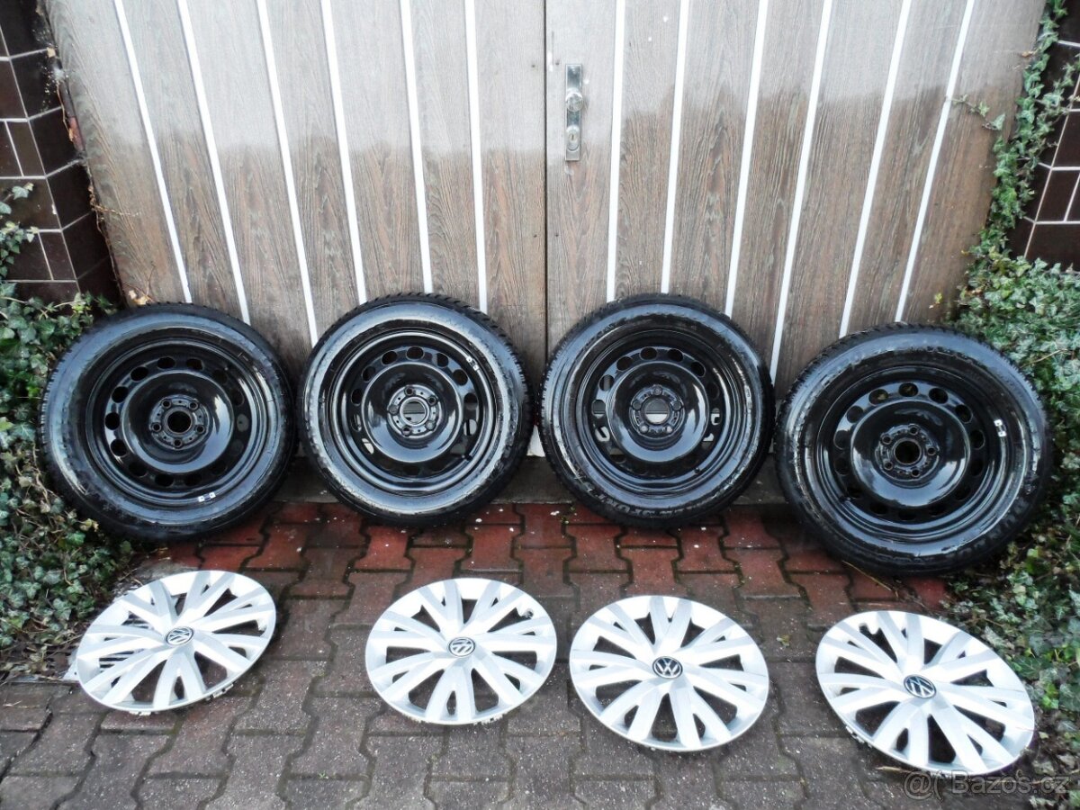 Komplet Zimní Sada Dunlop +Poklice205/60/16 ET 46 5X112 - 4