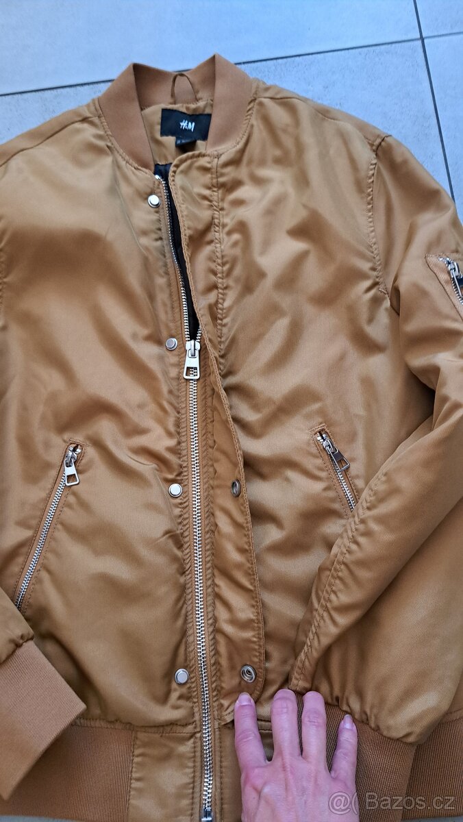 Pánský / chlapecký bomber vel. S, zn. H&M - 4