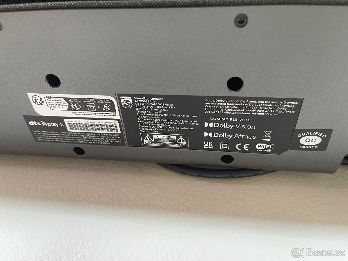 Soundbar Philips TAB8507B šedý - 4