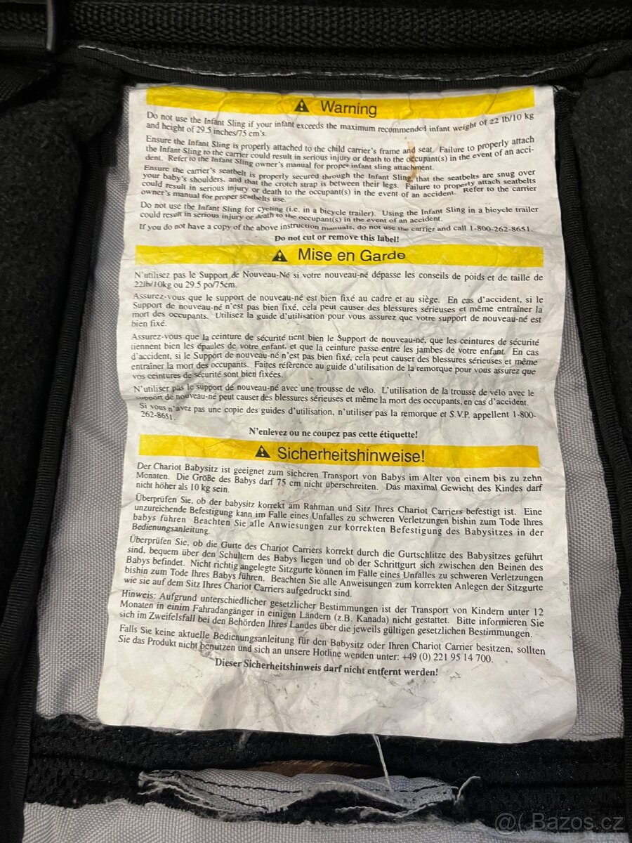 Thule chariot - miminkovnik - 4