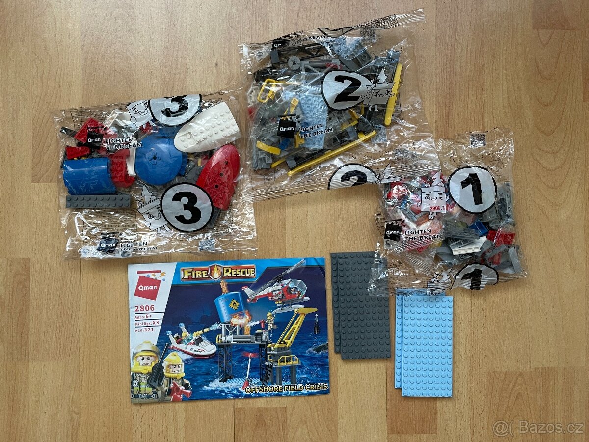 stavebnice Hasiči Ropná plošina - 4