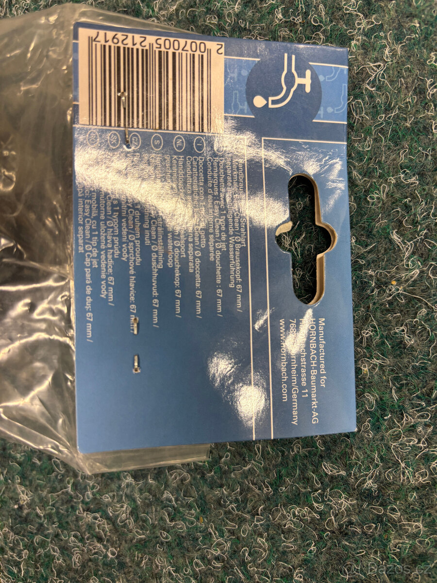 Nepoužitý set ruční sprchy – hlavice, hadice, redukce - 4