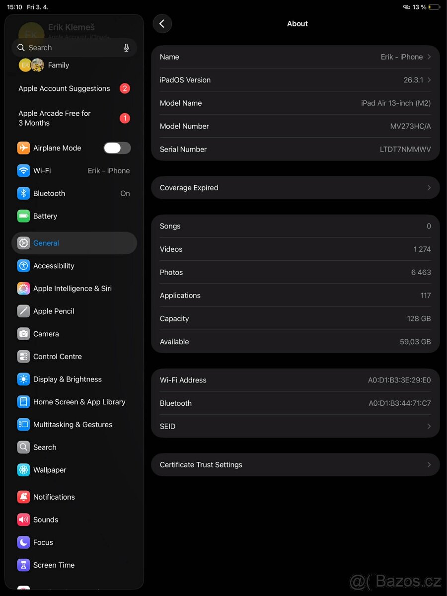 iPad Air 13” M2 128GB - 4