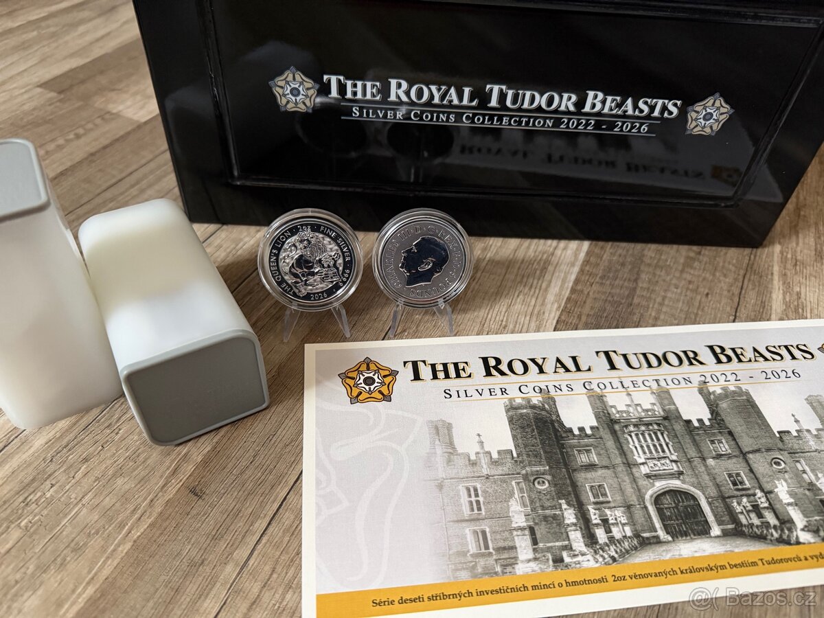 Stříbrná mince 2 Oz The Tudor Beasts Queens Lion 2026 - 4