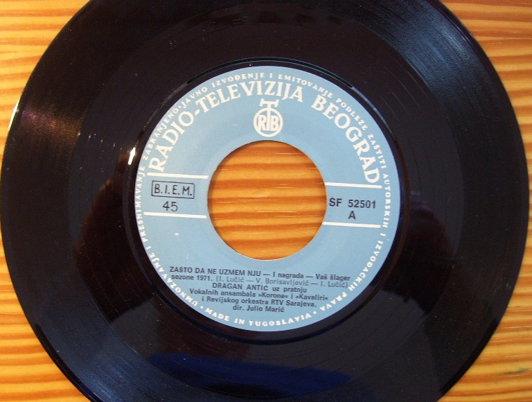 SP desky jugoslávských zpěváků 1971-set 10 ks - 4