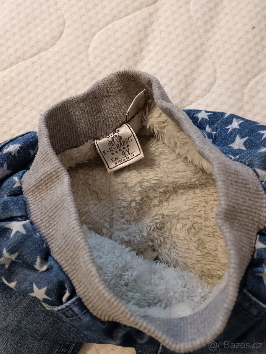 Zateplené kalhoty vel.104 - 4