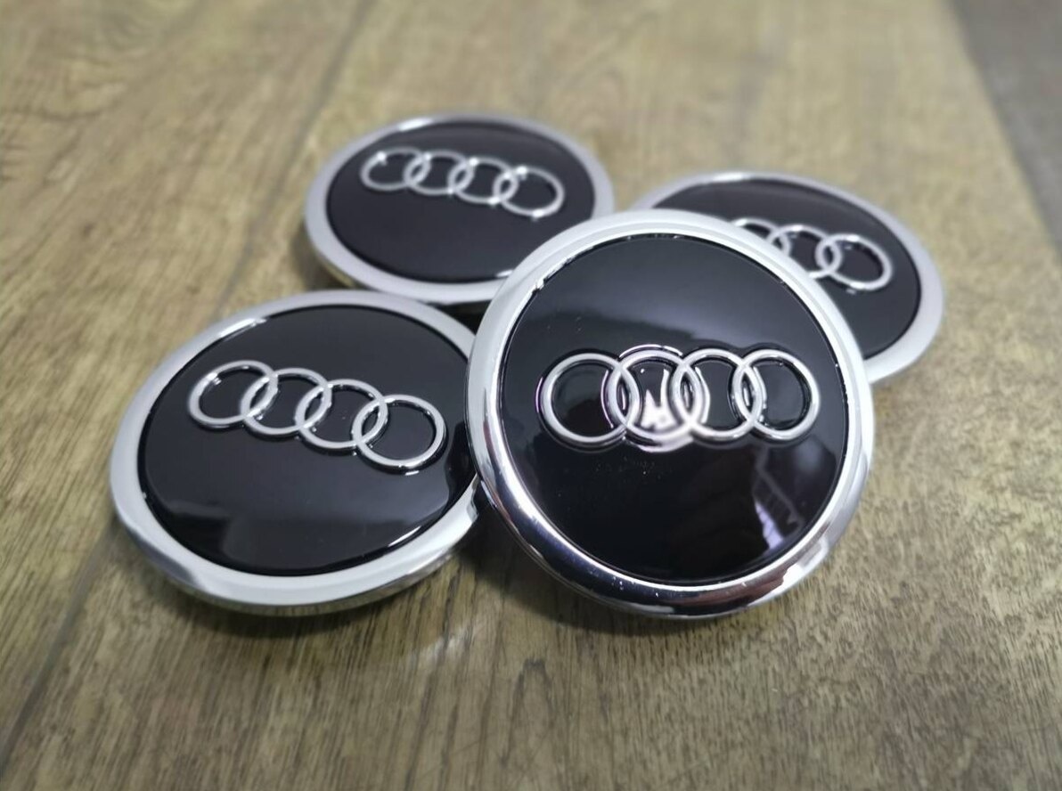 Poklicky AUDI hviezdice kryty stredu disku kol - 4