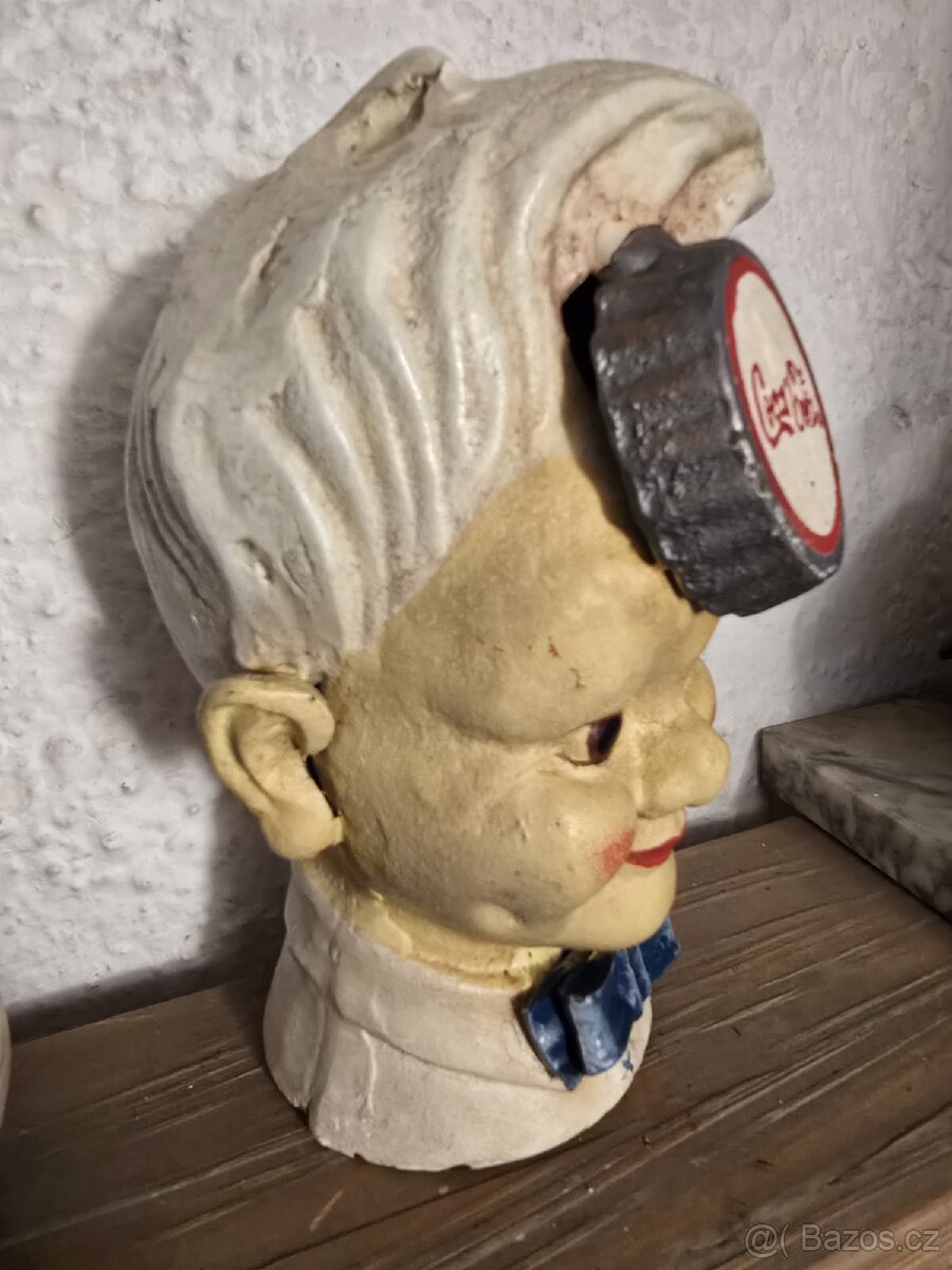 KRÁSNÁ STAROŽITNÁ LITINOVÁ POKLADNIČKA/ KASIČKA COCA-COLA - 4