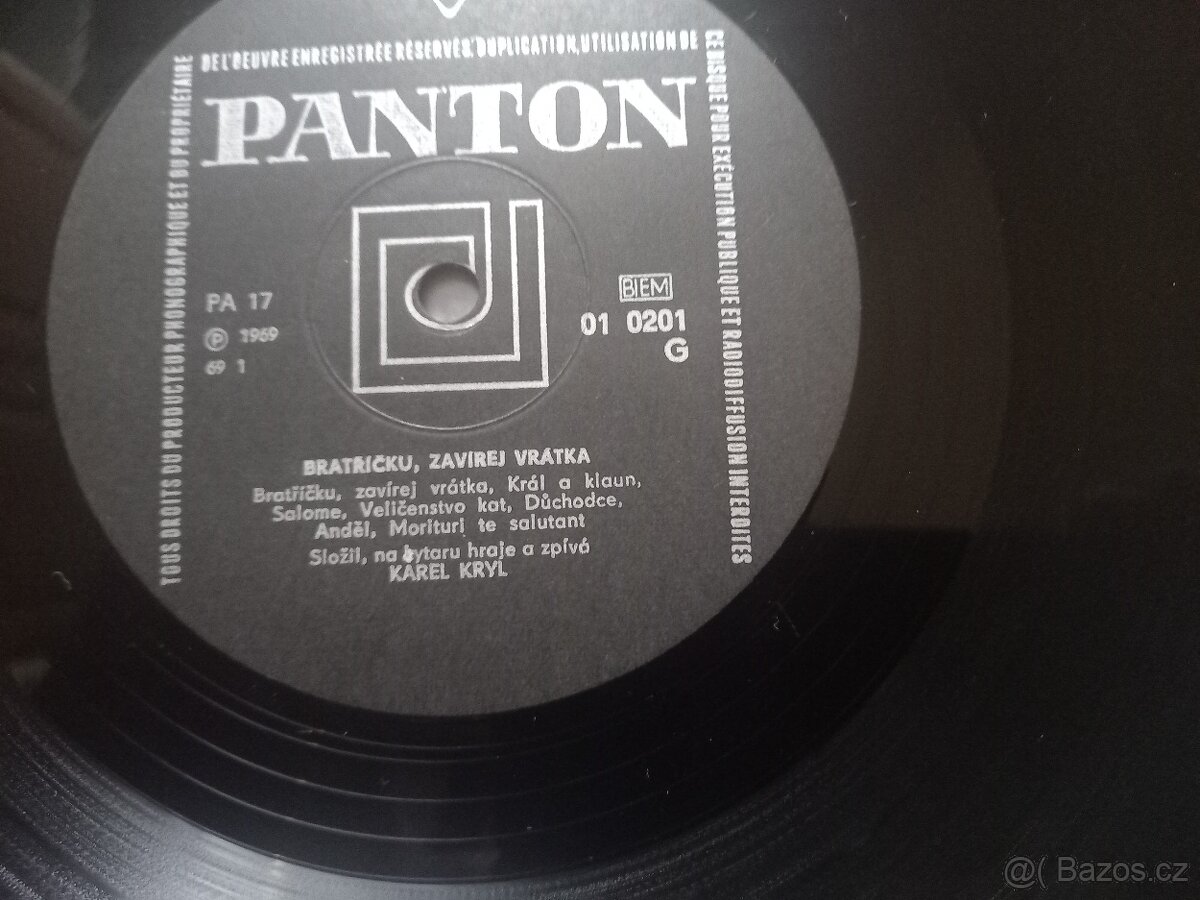 Karel Kryl – Bratříčku, Zavírej Vrátka (LP) 1969 - TOP STAV - 4