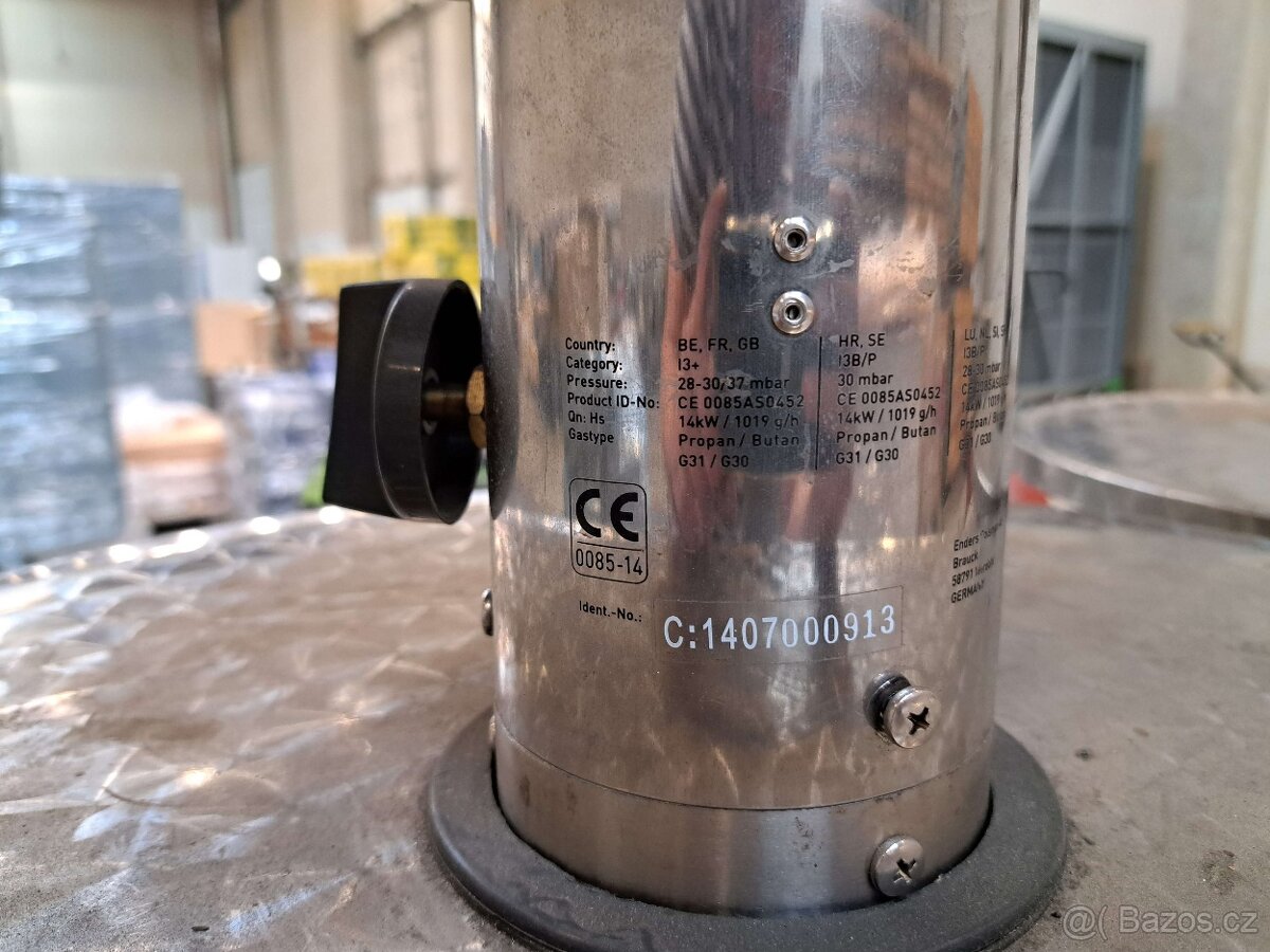 Profesionální nerezové plynové zářiče Enders COMMERCIAL (2 k - 4