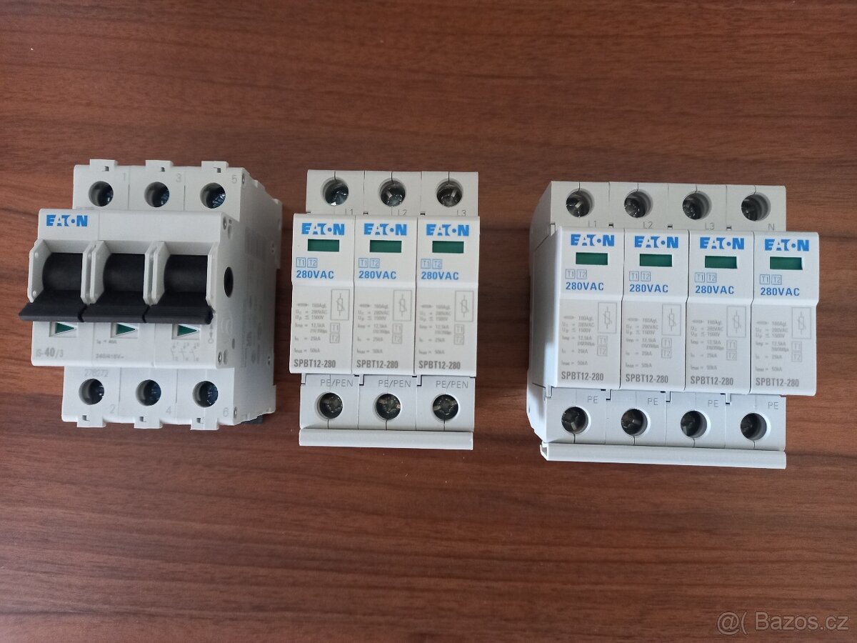 Eaton Proudový chránič Jistič Svodič přepětí Vypínač - 4