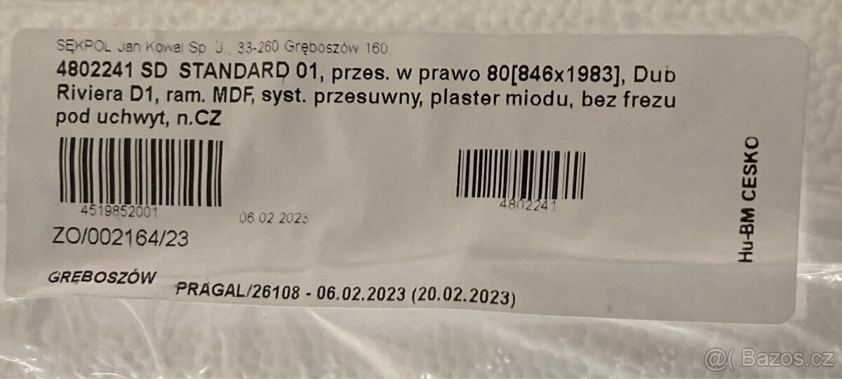 Posuvné dveře LOFT - DEKOR DUB - 4