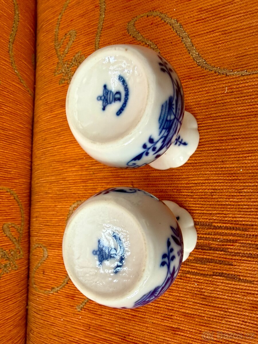 Cibulák Dubí, váza 2ks, porcelán - 4