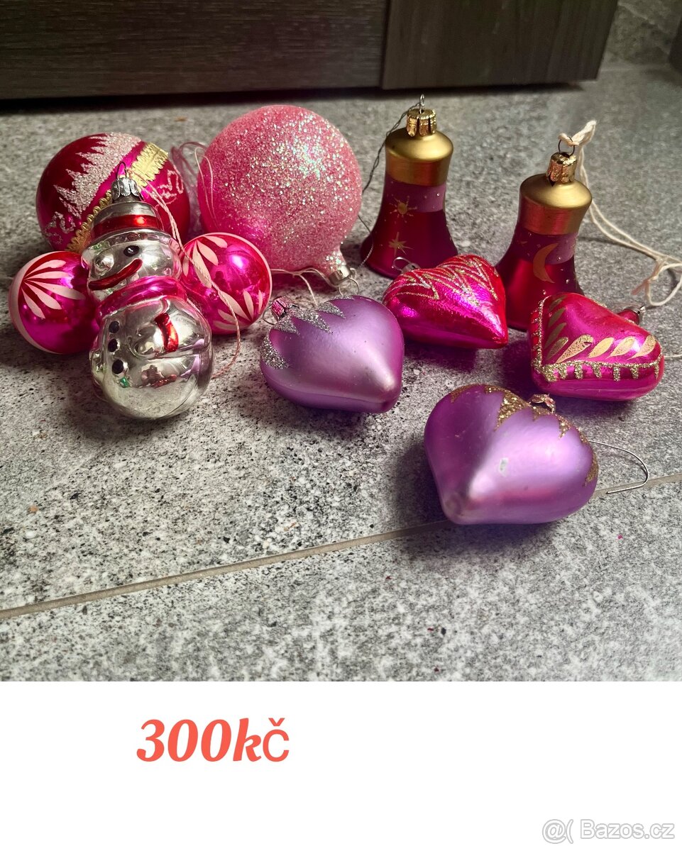 Skleněné vánoční ozdoby - 4