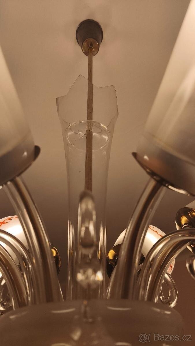 Ručně malovaný lustr, certifikace Glass Export - 4