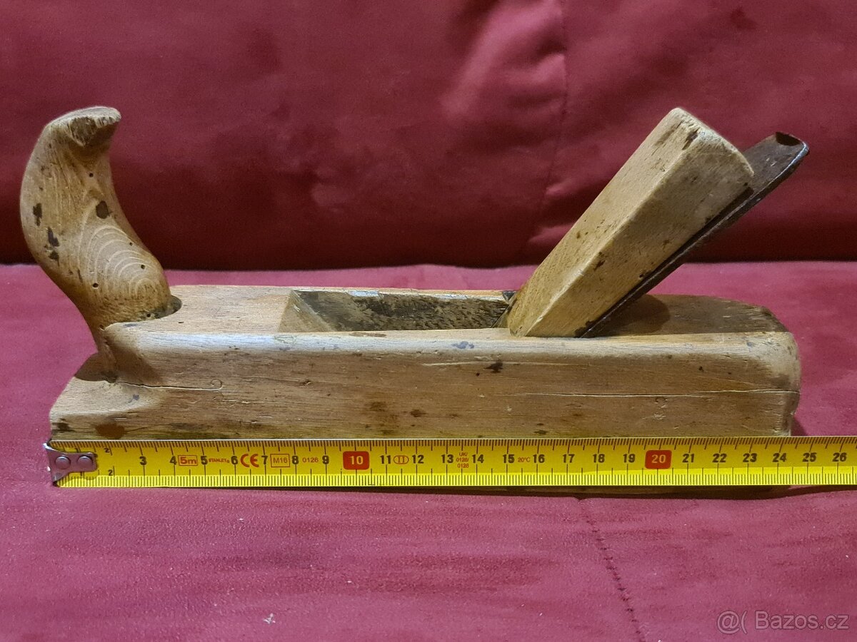 Starý zachovalý hoblík 24,5cm dlouhý - 4