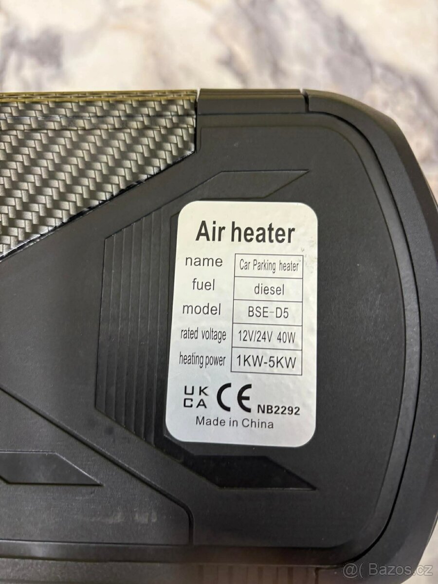 Dieselové topení BSE-D5 – 1–5 kW – 12/24V – kompletní sada - 4