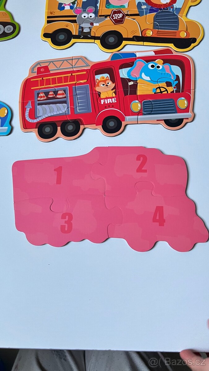 Velké dílky puzzle 6v1.Doprava - 4