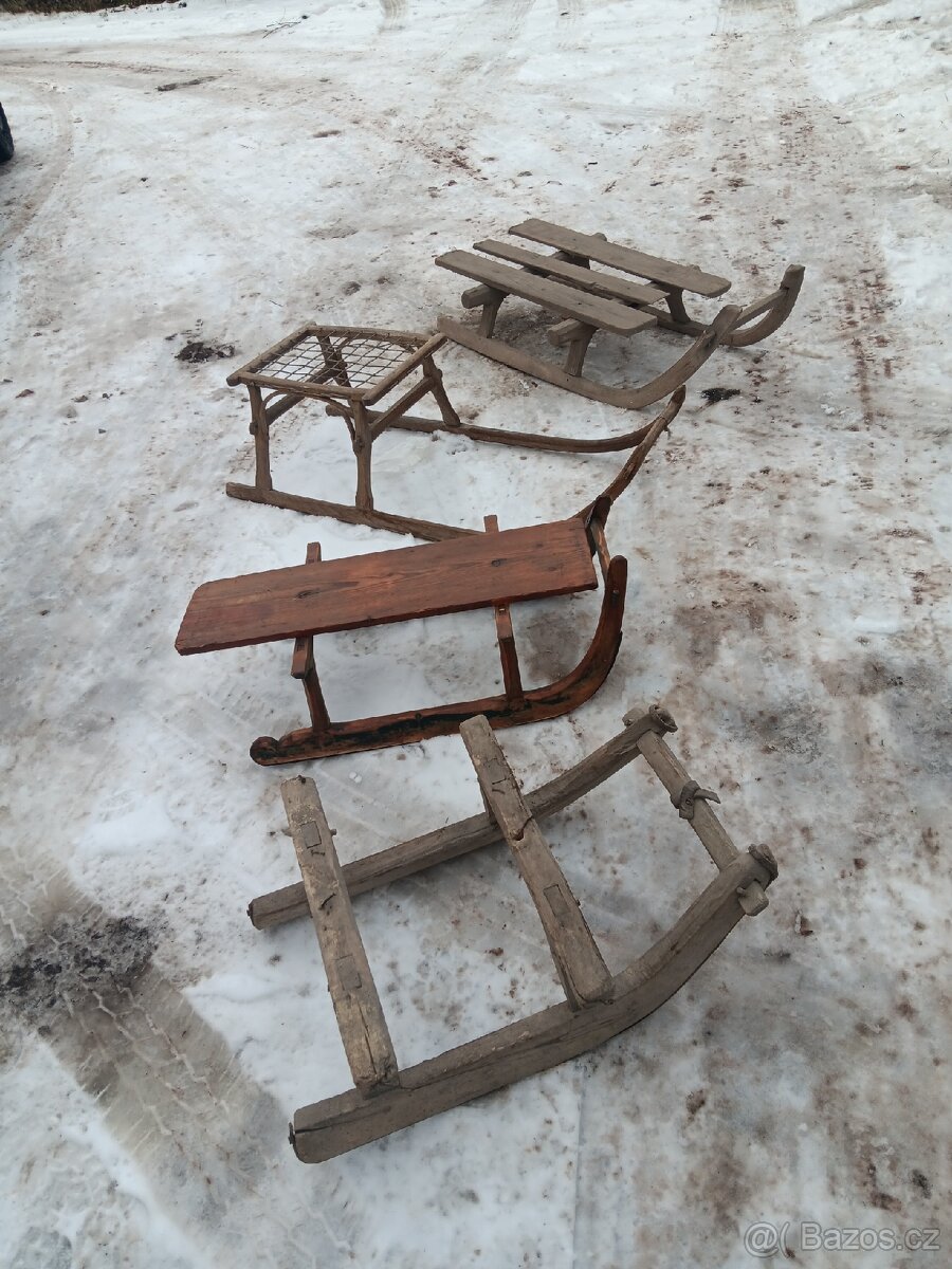 Staré sáňky, sane - 4