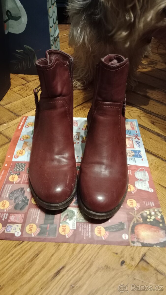 Zimní boty na podpatku č.20 - 4