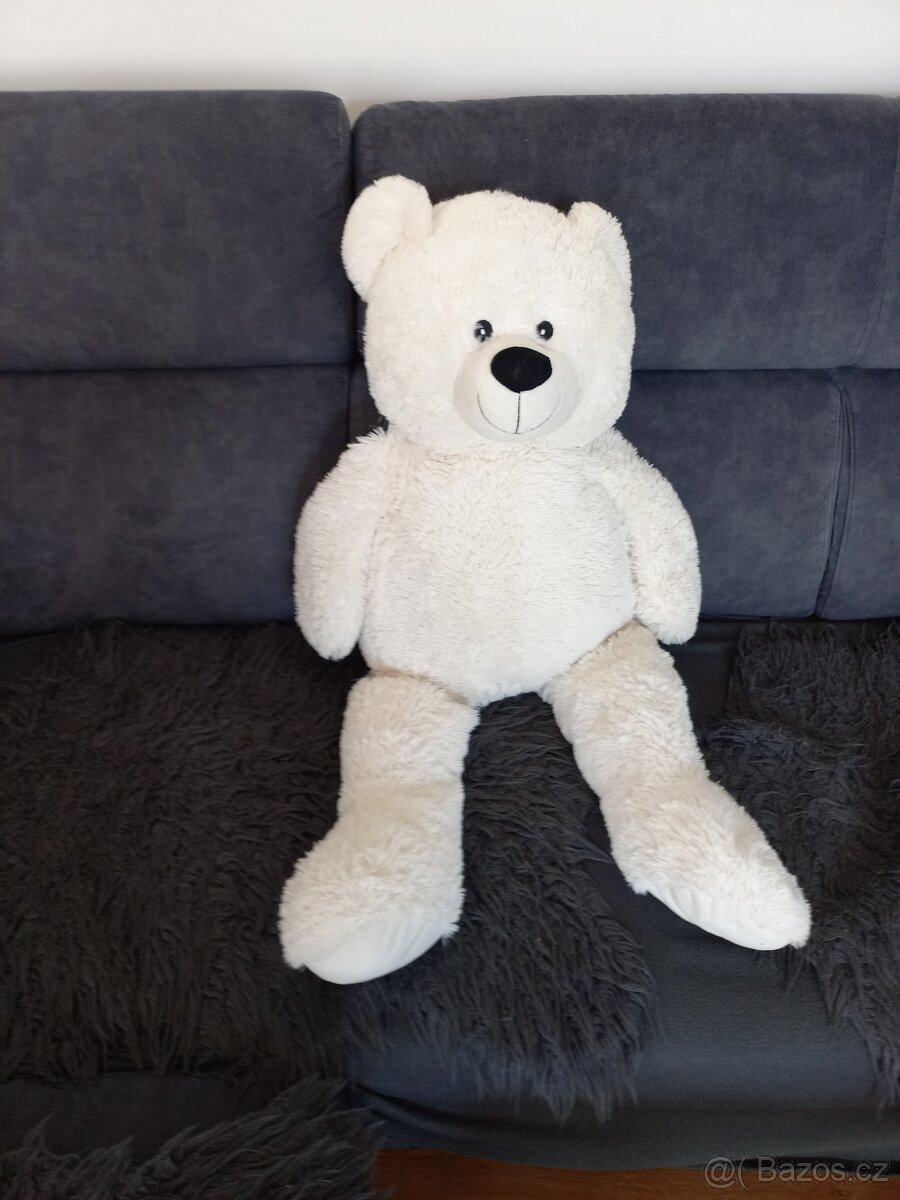 Velký plyšový medvěd bílý - 4