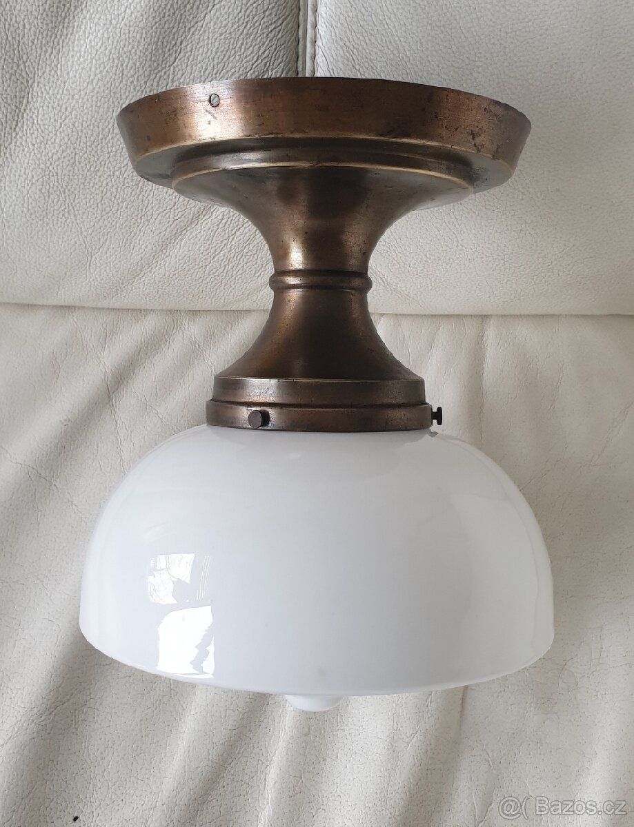 Starožitná stropnice art deco zajímavý širm - 4