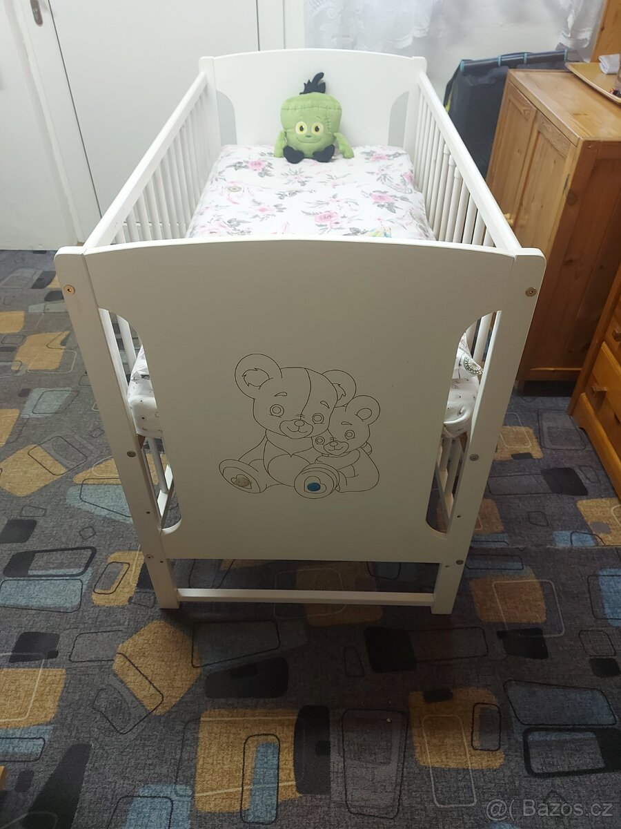 Detska postylka +přebalovací pult a komoda - 4