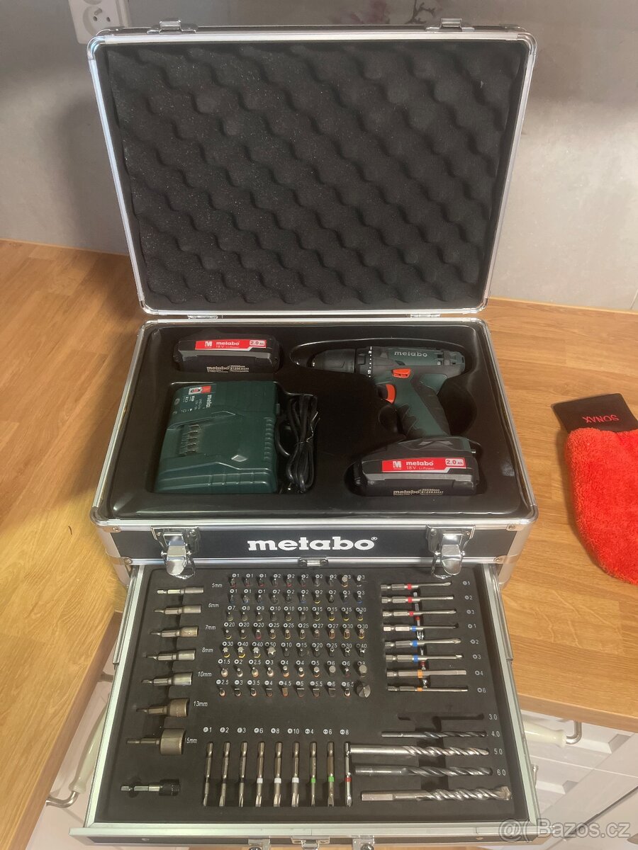 AKU Vrtačka Metabo+kufr+přislušenstvi. - 4