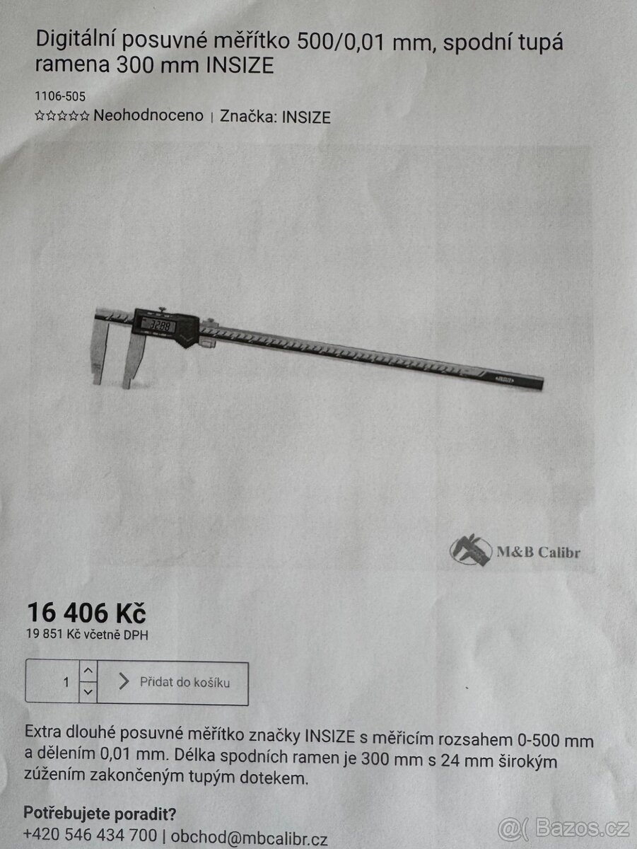 Digitální posuvné měřítko - 4